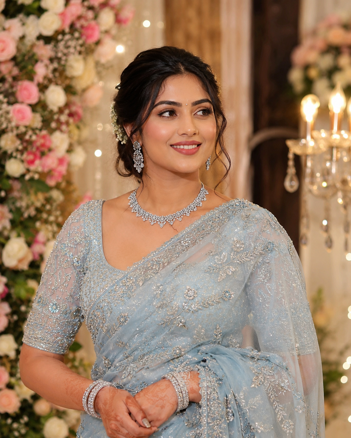 Engagement bride portrait in Trichy